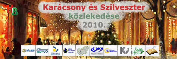 Karcsony s Szilveszter kzlekedse 2010.